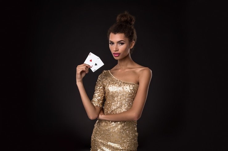Dasbor permainan kasino langsung dengan meja blackjack dan roulette